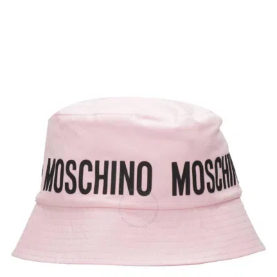 Moschino Kids Logo Embroidered Bucket Hat In Pink