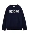 Moschino Kids Logo Printed Crewneck Tracksuit In Black
