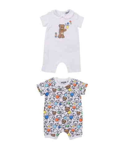 Moschino Kids Logo Printed Crewneck Tracksuit In Multi