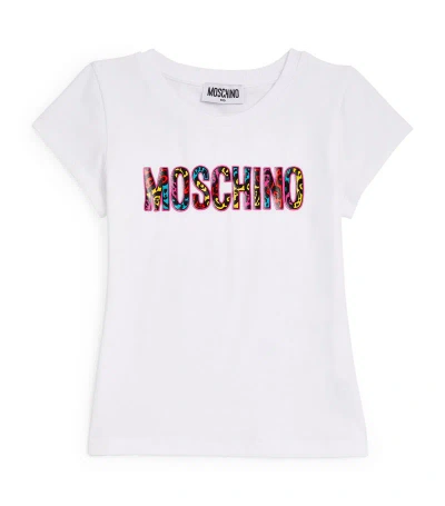 Moschino Kids' Logo T-shirt (4-14 Years) In White
