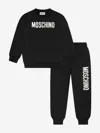 Moschino Kids Logo Tracksuit In Black
