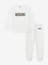 Moschino Kids Logo Tracksuit In White