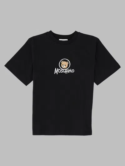 Moschino Kids Maxi T-shirt In Black