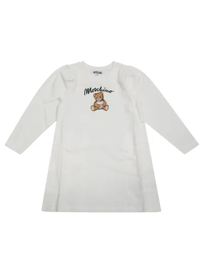 Moschino Kids Mini Dress For Kids In White