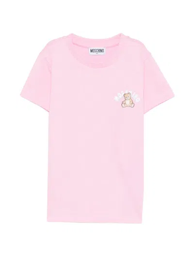 Moschino Kids Mini Short Sleeve Graphic T-shirt In Pink