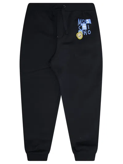 Moschino Kids Mini Sweatpants In Black