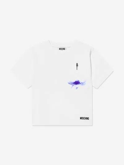 Moschino Kids Pocket T-shirt In White