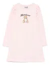 Moschino Kids Printed Dress In Pink