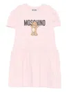 Moschino Kids Printed Dress In Pink