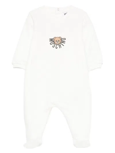 Moschino Babies'  Kids Printed Pajamas In White