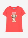 Moschino Kids Seasonal Teddy T-shirt In Red