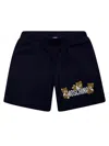 Moschino Kids Shorts Stampa Mini Logo In Blue