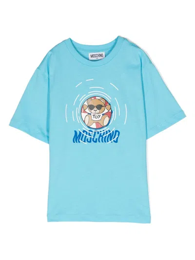 Moschino Kids T-shirts And Polos Clear Blue