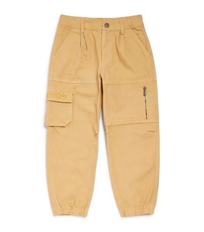 Moschino Kids' Tapered-leg Cargo Trousers (4-14 Years) In Beige