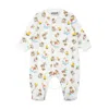 Moschino Ivory Babygrow For Babykids With Teddy Bear In Beige