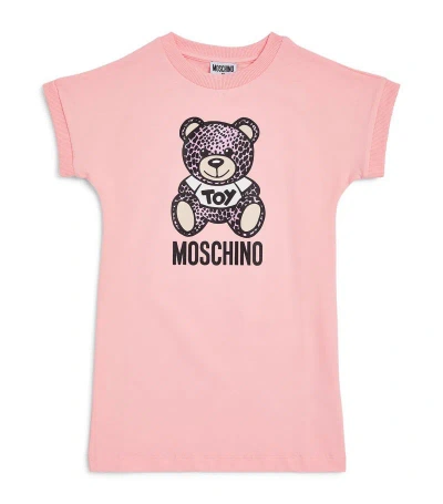 Moschino Kids' Teddy Bear T-shirt Dress (4-14 Years) In Sugar Rose