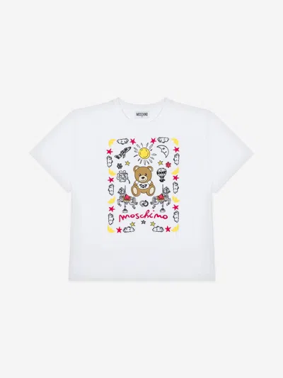 Moschino Kids Teddy Bear T-shirt In White