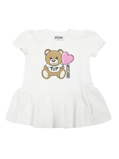 Moschino Kids Vestito Mm Toy In White