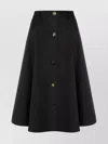 Moschino Knee Length A-line Skirt With Button Detailing