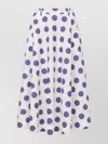 Moschino Biro Polka Dots Poplin Skirt