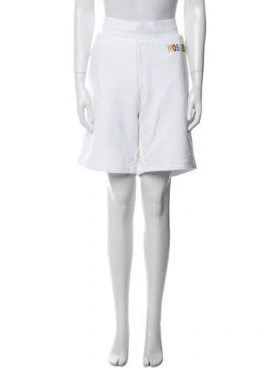 Pre-owned Moschino Knee-length Shorts In White