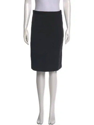 Pre-owned Moschino Knee-length Skirt In Black