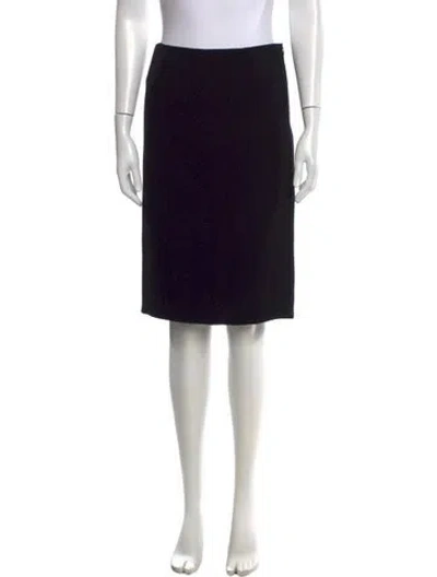 Pre-owned Moschino Knee-length Skirt In Black