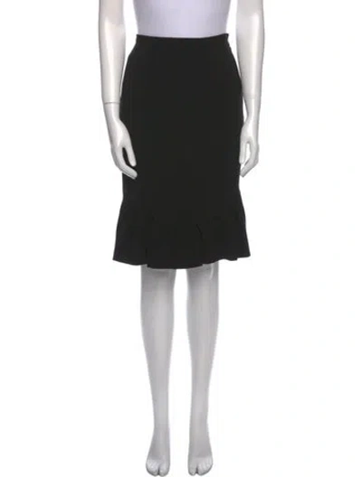 Pre-owned Moschino Knee-length Skirt In Black