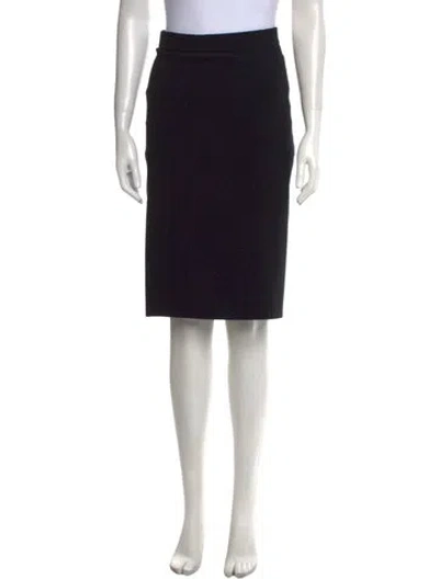 Pre-owned Moschino Knee-length Skirt In Black