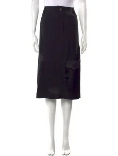 Pre-owned Moschino Knee-length Skirt In Black