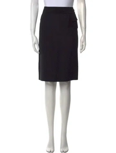 Pre-owned Moschino Knee-length Skirt In Black