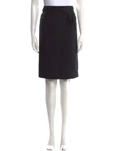 Pre-owned Moschino Knee-length Skirt In Black