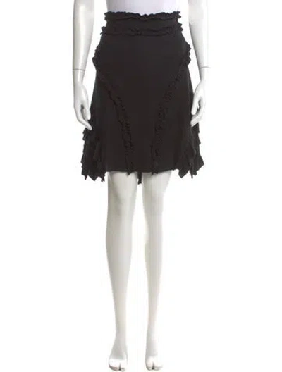 Pre-owned Moschino Knee-length Skirt In Black