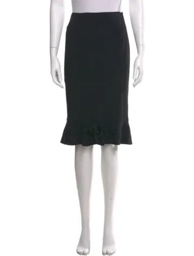 Pre-owned Moschino Knee-length Skirt In Black