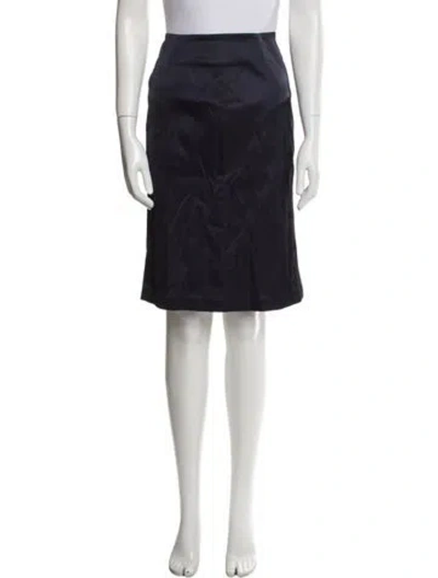 Pre-owned Moschino Knee-length Skirt In Blue