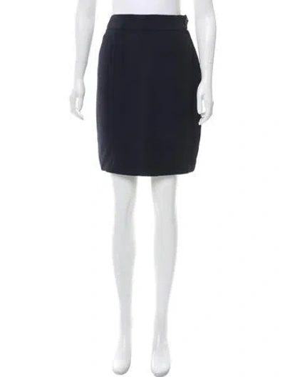 Pre-owned Moschino Knee-length Skirt In Blue