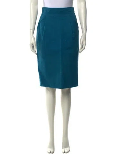 Pre-owned Moschino Knee-length Skirt In Blue