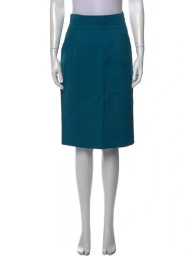 Pre-owned Moschino Knee-length Skirt In Blue
