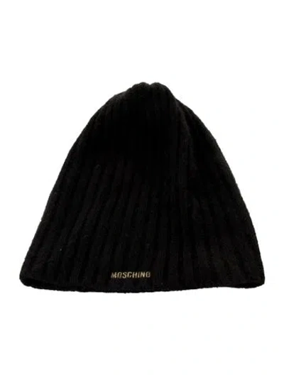 Pre-owned Moschino Knit Beanie In Black