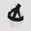 Moschino Chic Knit Dress For Women In Soft Mohair Blend In Bianco