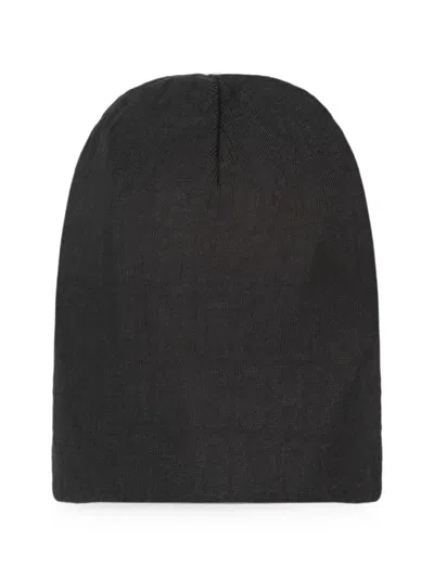 Moschino Knitted Beanie Hat In Black