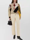 Moschino Knitwear Crew Neck Long Sleeves Soft Texture In Neutral