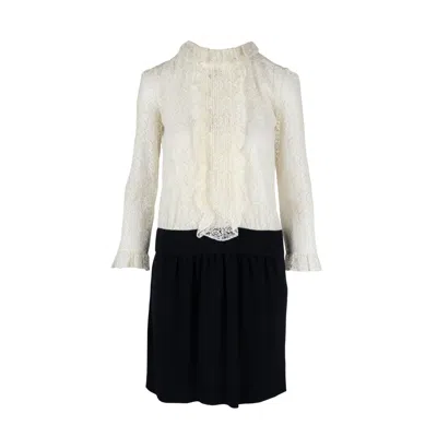 Moschino Lace Contrast Midi Dress - '10s In Multi