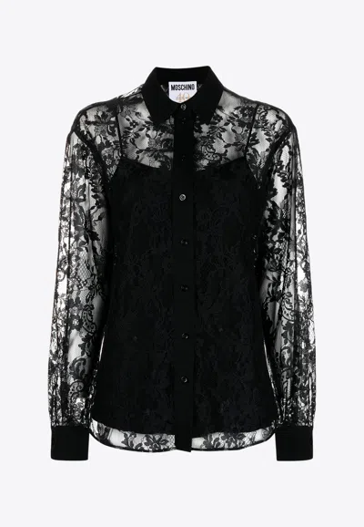 Moschino Lace Long-sleeved Shirt