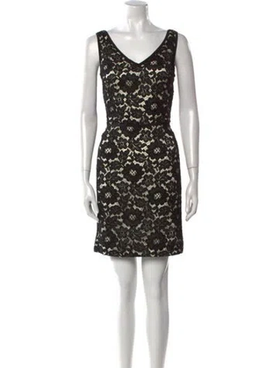 Pre-owned Moschino Lace Mini Dress