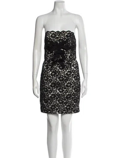 Pre-owned Moschino Lace Pattern Mini Dress