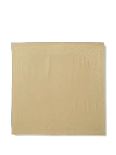 Moschino Lace Silk Scarf In Brown