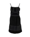 Moschino Lace-trimmed Sleeveless Dress In Black Cotton In Black