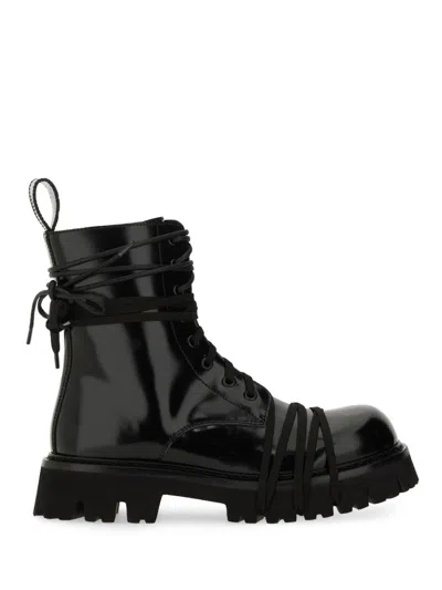 MOSCHINO LACE-UP BOOT