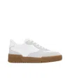Moschino Lace-up Low-top Sneakers In Whitewhite